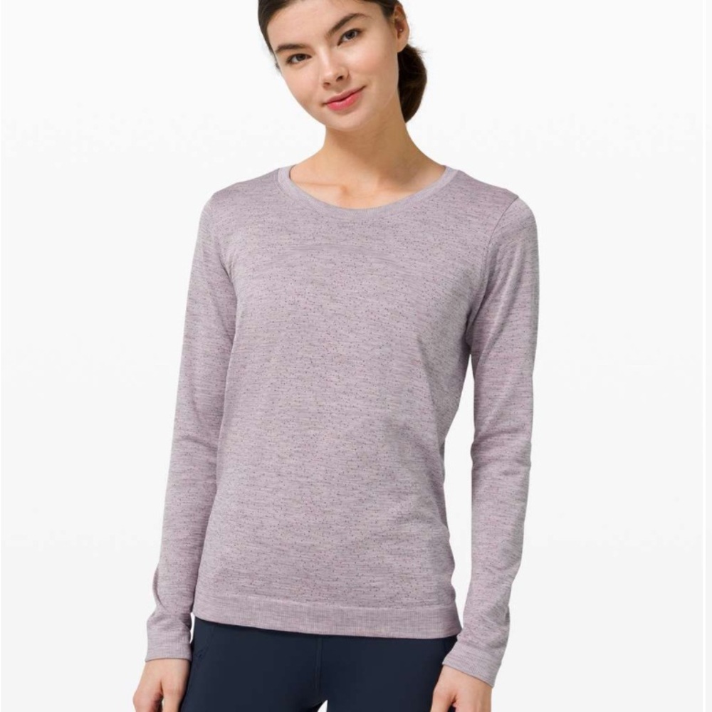 Lululemon Women’s Relaxed Swiftly Size 10 Dapple DotSlate/Fucshia Multi Color